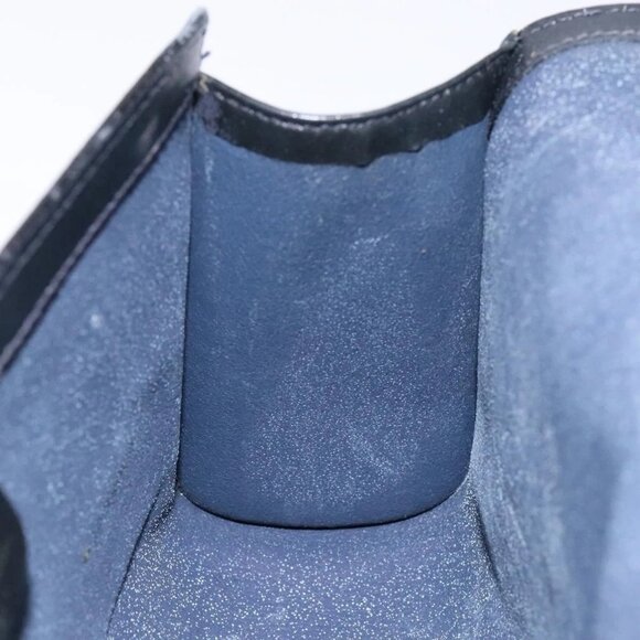 GUCCI GG Supreme Sherry Line Clutch Bag PVC Navy Gold 67 014 3087 Auth 140986 - Picture 14 of 15